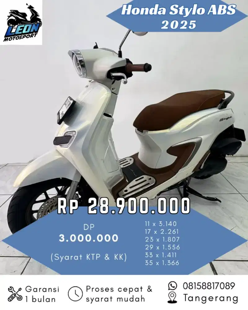 Stylo 160 ABS 2024, jual beli motor seken