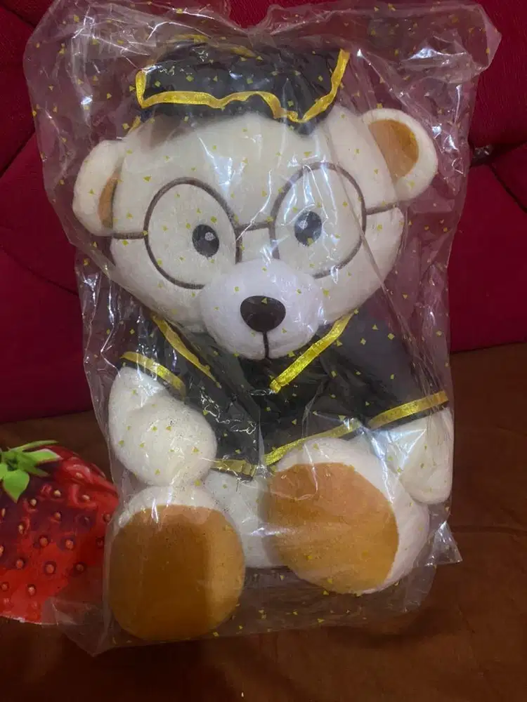 Boneka beruang wisuda