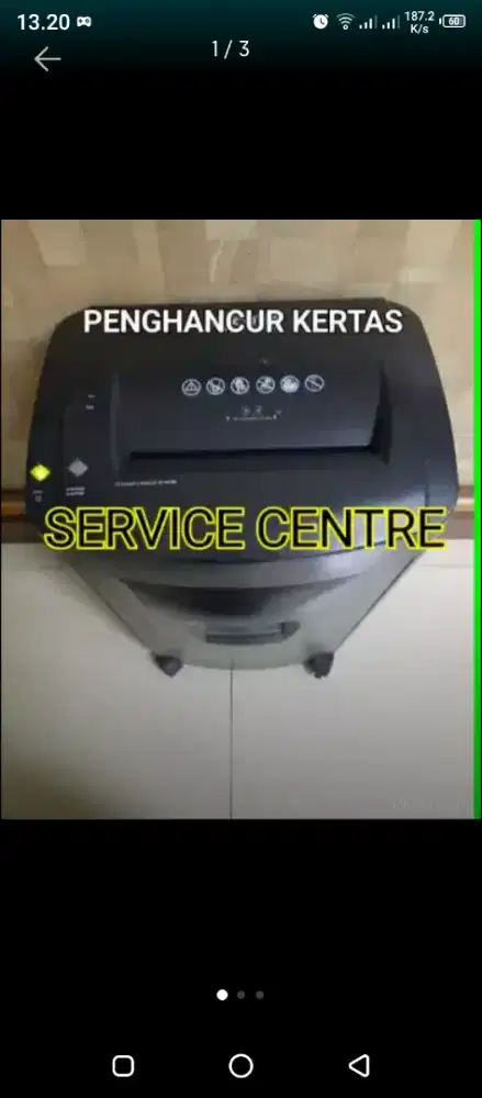 Mesin penghancur kertas sparepart tersedia