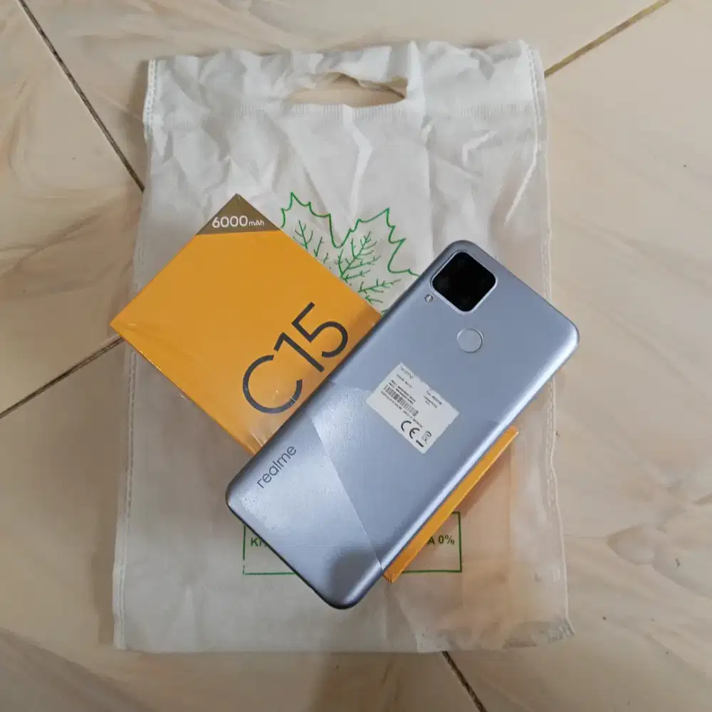 Dijual HP Realme c15 lengkap no minus