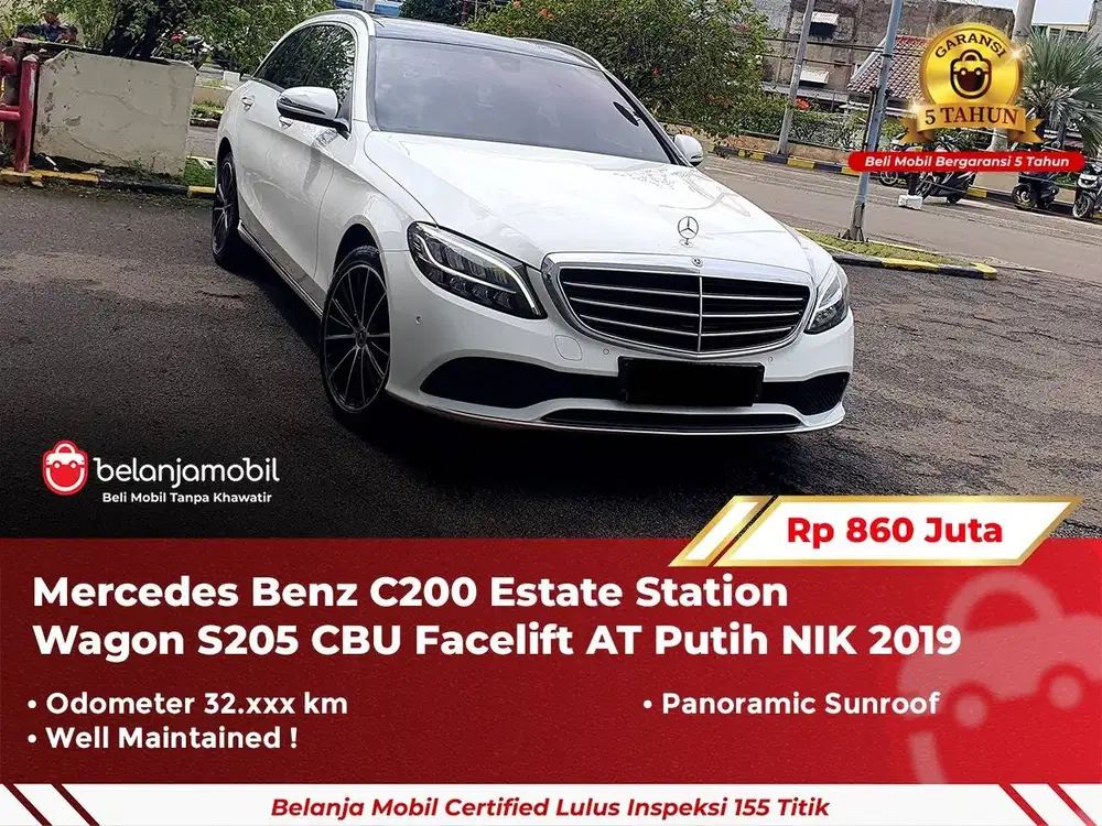 [ GARANSI 5TH ] Mercedes Benz Mercy C200 C 200 Estate Wagon 2019/2020