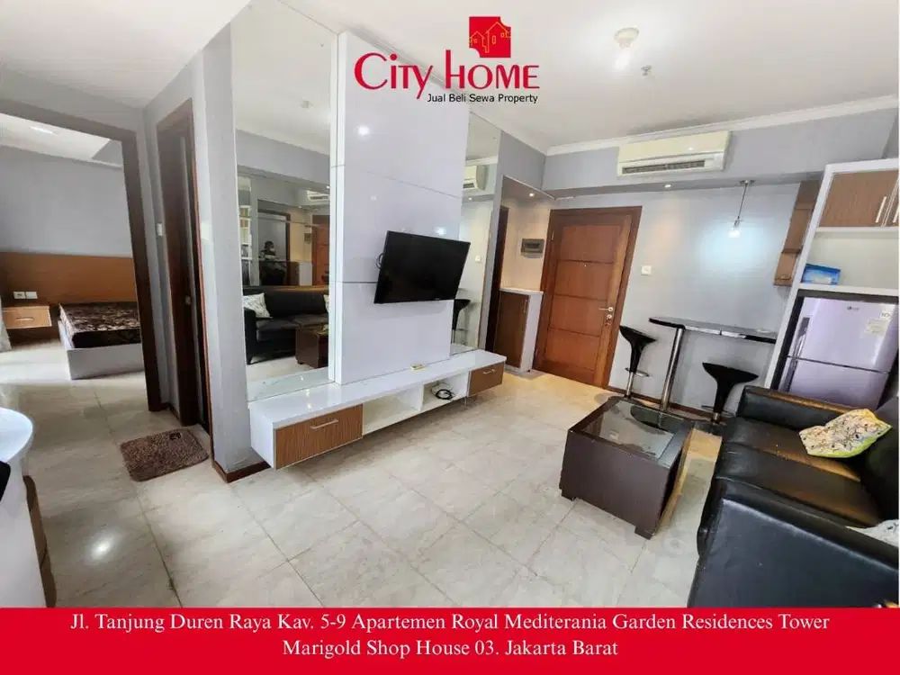 Disewakan Cepat Apartemen 2BR Luas 53,5, Furnished, Tanjung Duren