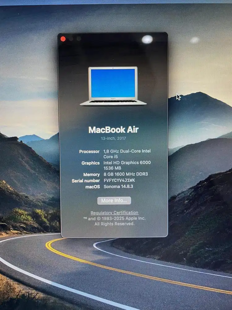 Macbook Air 2017 i5 Fullset