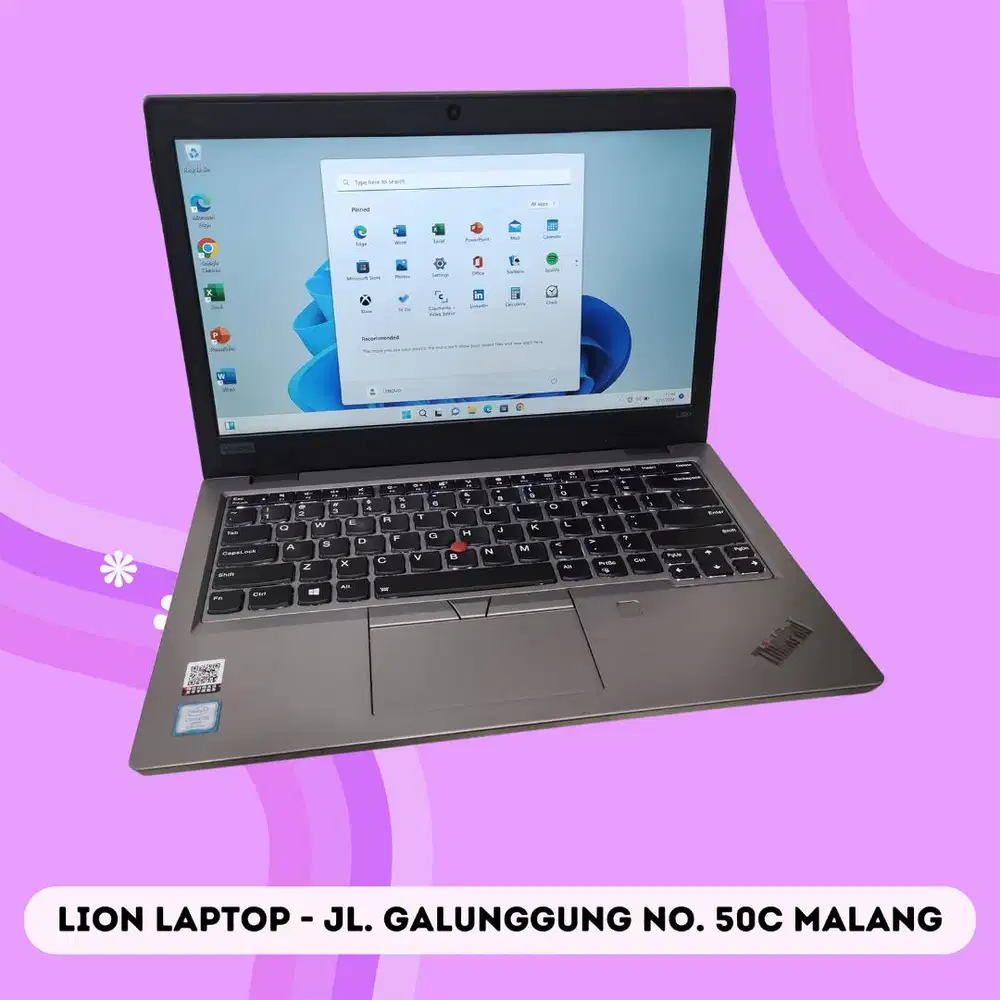 Core i5 Gen 8 RAM 8GB SSD 256GB Lenovo Thinkpad L390 [06|01]