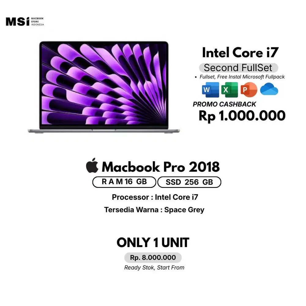 MACBOOK PRO 2018 RAM 16/256GB