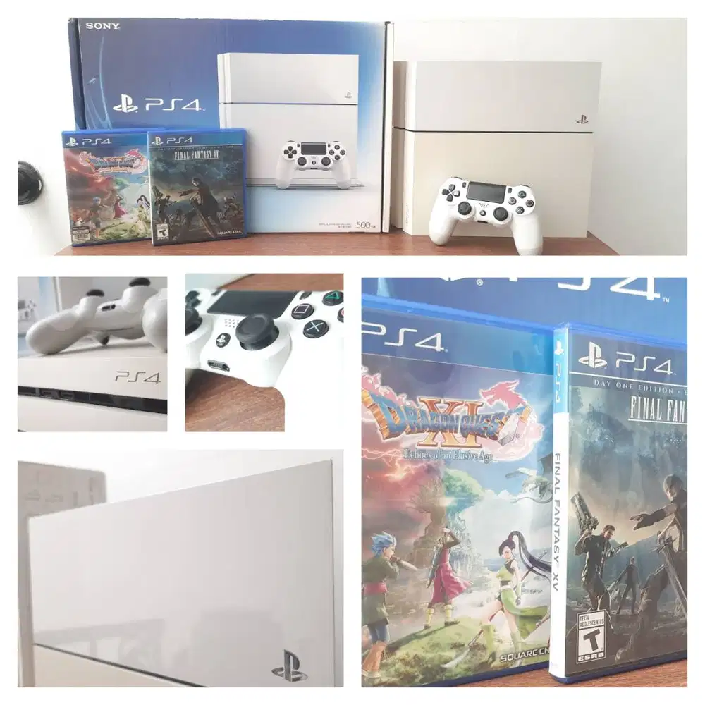 PS4 FAT GLACIER EDITION 500GB LIMITED ORIGINAL FREE GAMES HEN 9 500GB