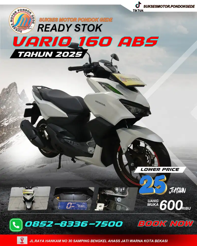 DP 600 RIBU CASH DAN KREDIT HONDA VARIO 160 ABS TAHUN 2025