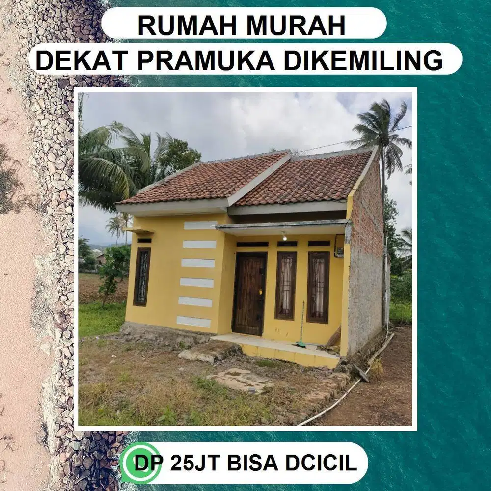 Rumah Minimalis Keren dan ter murah di Kemiling lingkungan nyaman