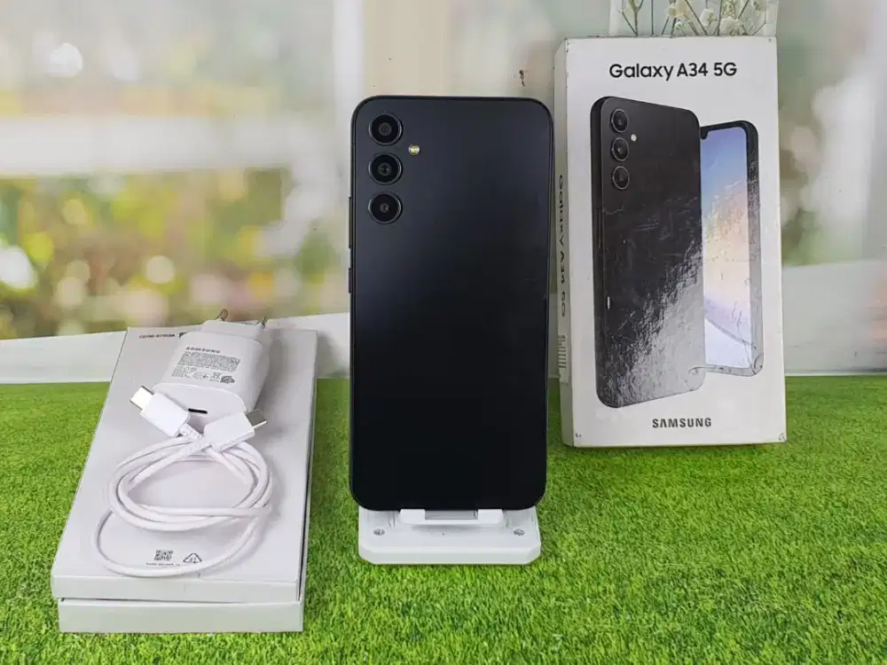 Samsung Galaxy A34 5G NFC 8/256 mulus fullset Resmi SEIN
