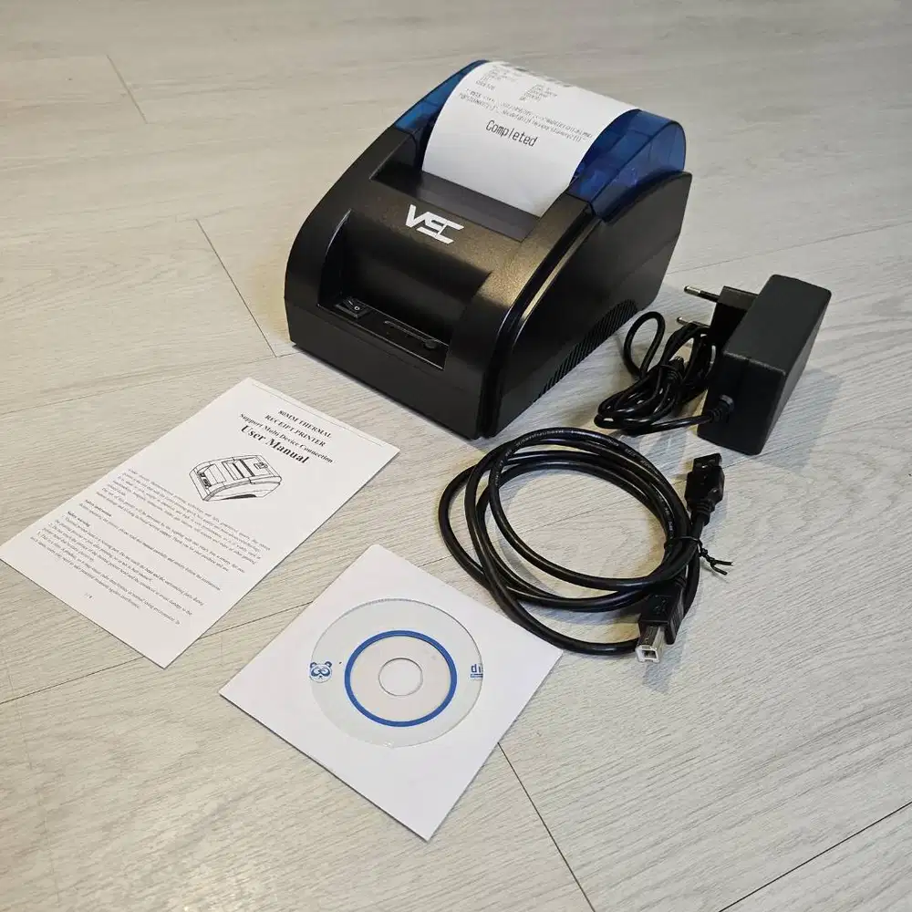 printer kasir thermal bluetooth VSC 58UB 58mm USB Rj11 black