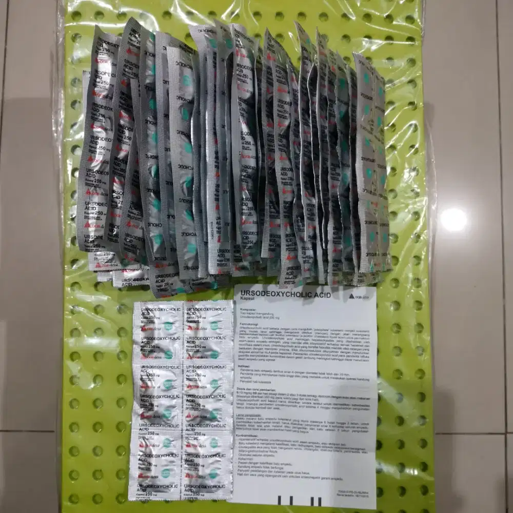 URSODEOXYCHOLIC ACID obat batu empedu OGB DEXA MEDICA 250 MG STRIP