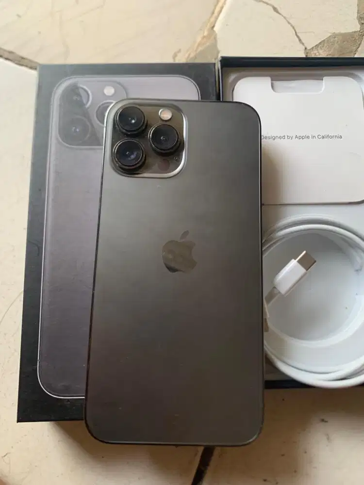 Iphone 13promax 256gb inter warna grey