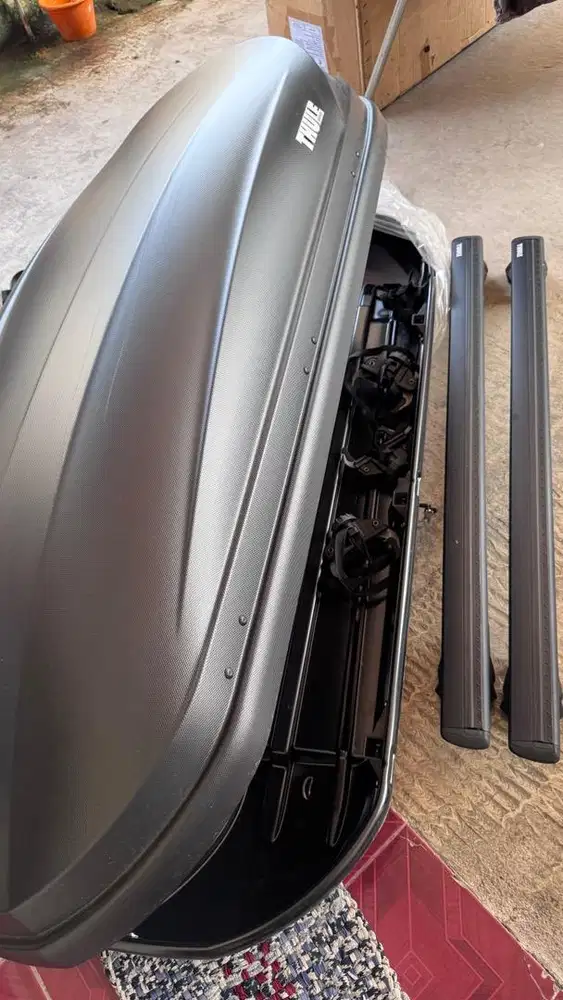 Original Thule Roof Box Pacific 200 dan Crossbar Wingbar EVO 118