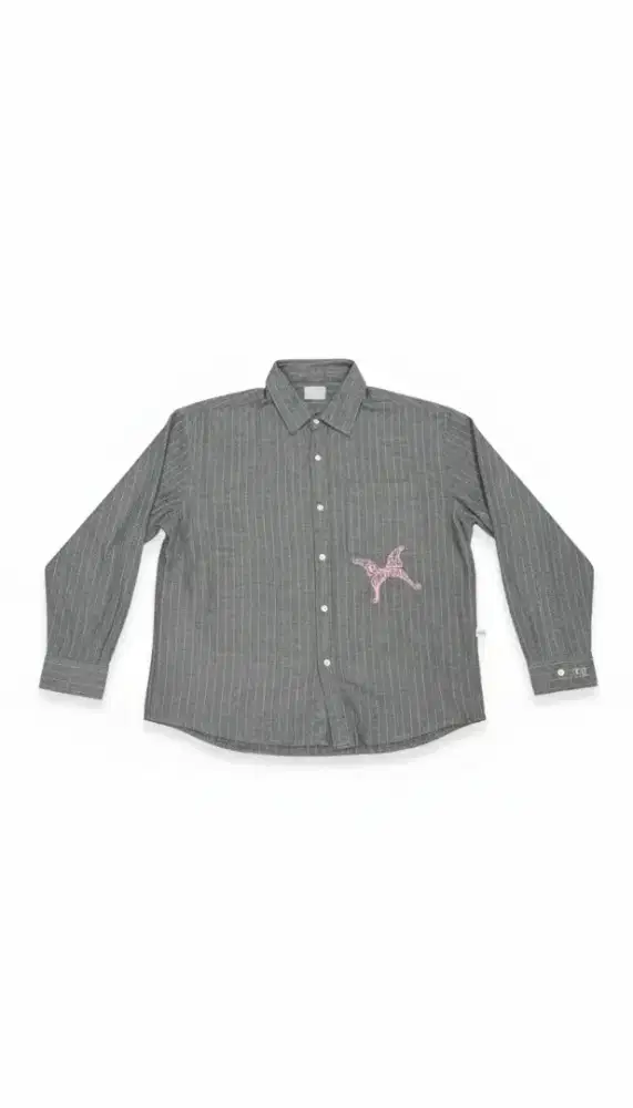 Kemeja Familias Stripe Grey