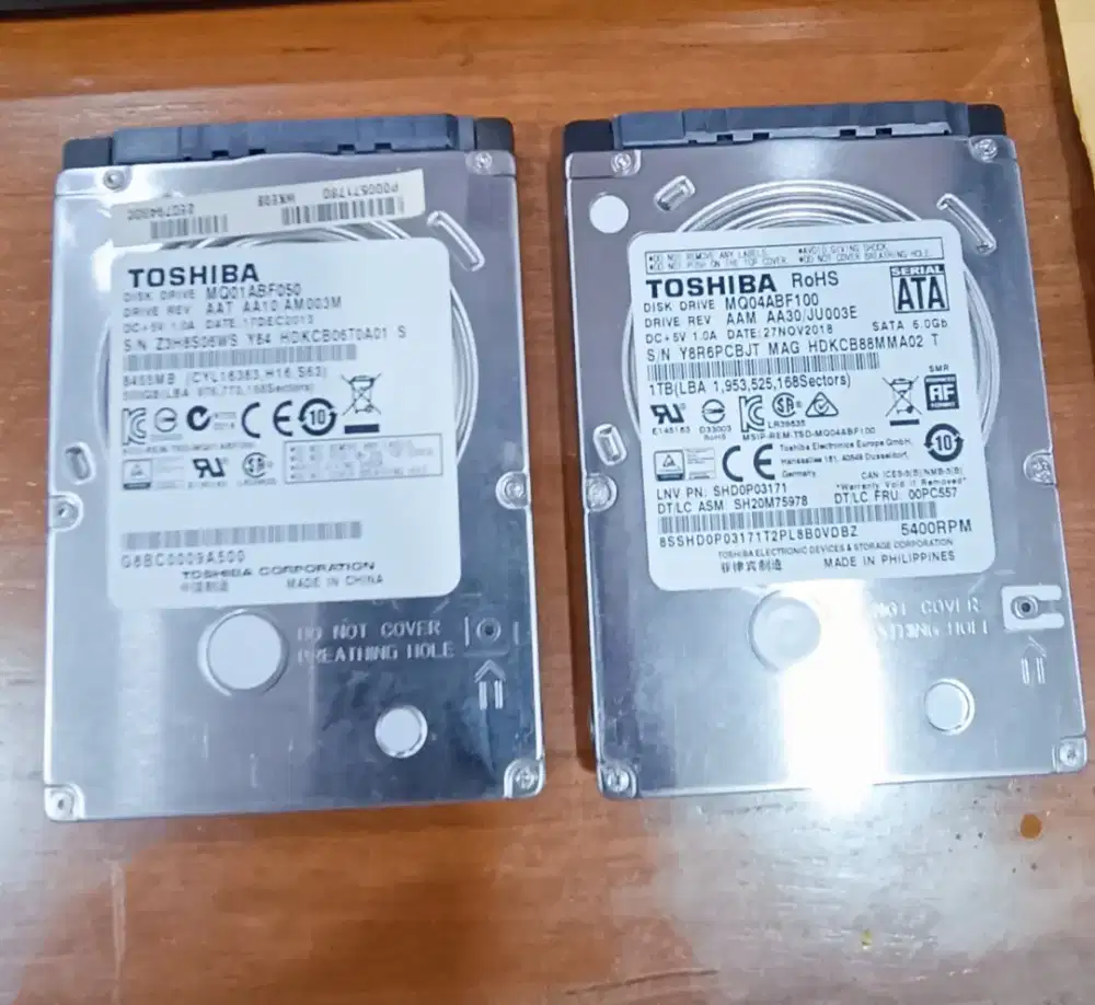 HDD Toshiba 1tb&500gb