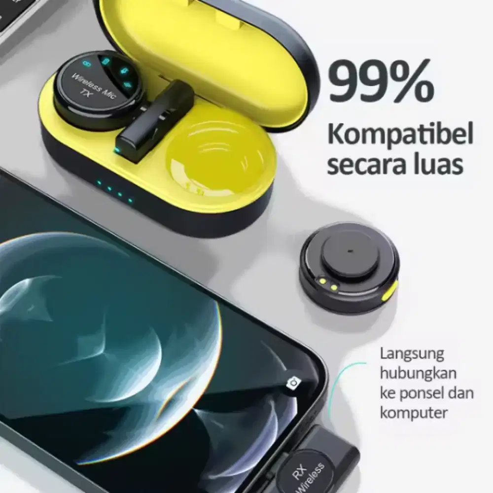 Microphone Clip on untuk konten kreator