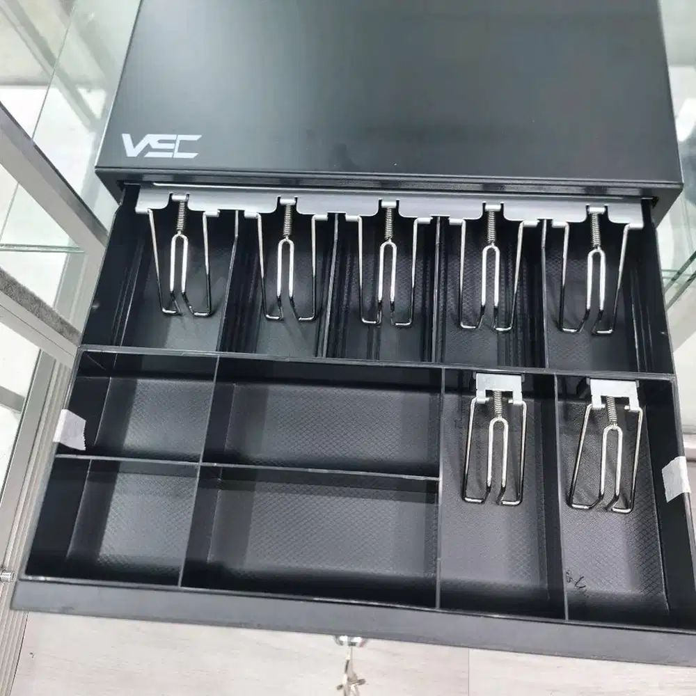 laci uang kasir VSC CD 408 41 x 42 cash drawer 7KG RJ-11