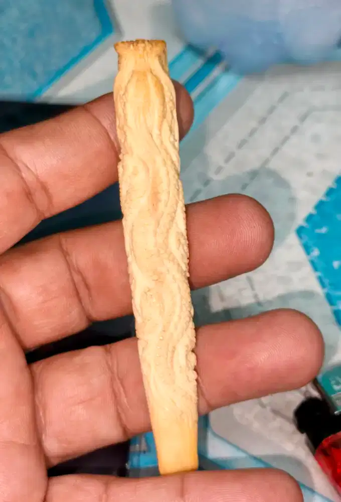 Pipa once ukir halus 9cm