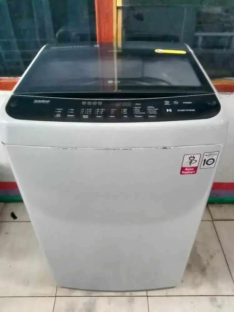 jual mesin cuci LG smart inventer 8.5kg  siap pakai semua normal