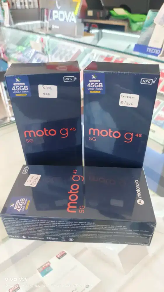 Motorola G45 5G 8+8/256gb baru spesial promo