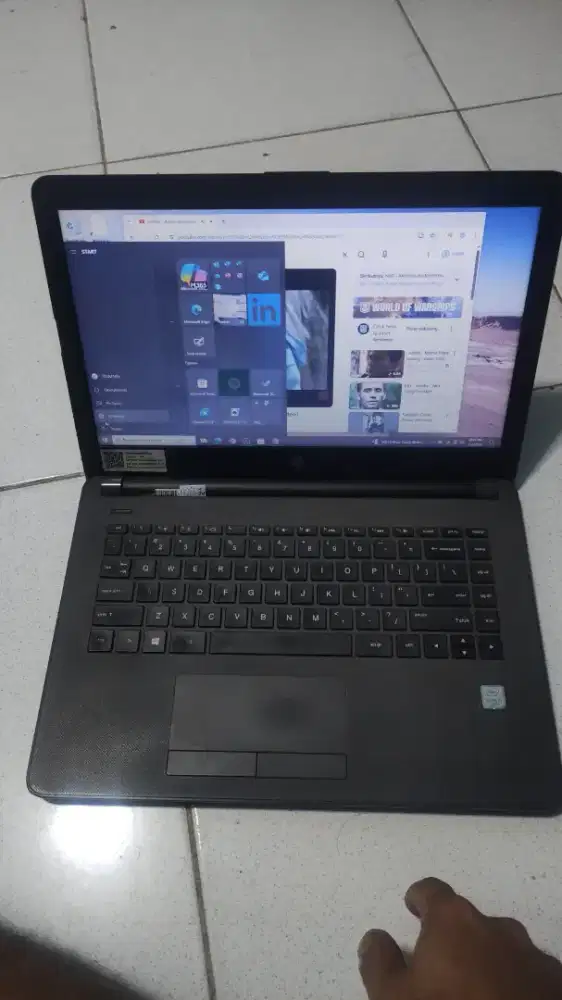 Laptop hp 240 G6 core i3 ram 8/256SSD