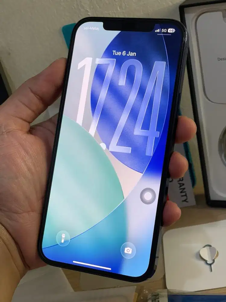 Iphone 12 Pro Max 256gb SINYAL PERMANEN Fullset Ori Free Batre New