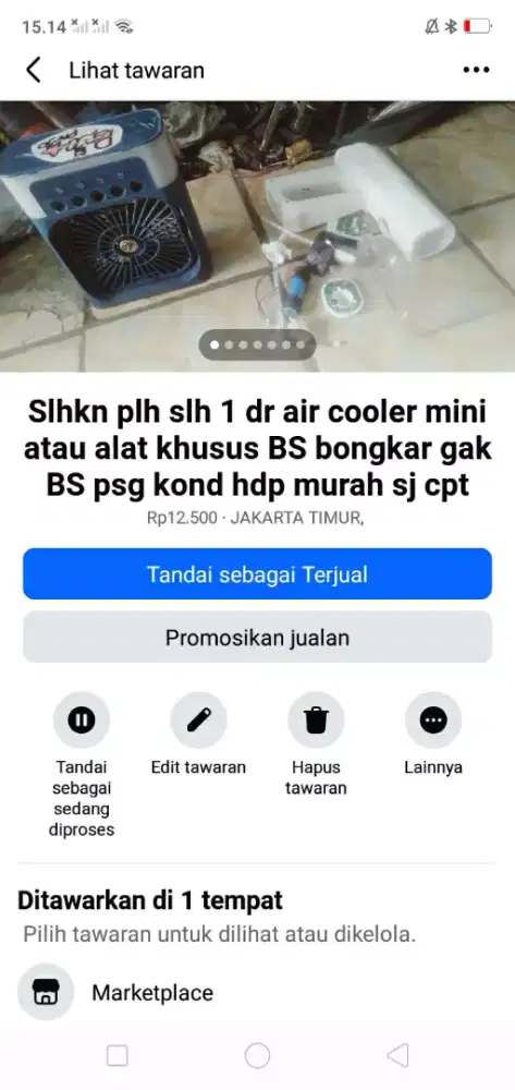 Slhkn plh slh 1 dr air cooler mini atau sblh nya kond hdp murah sj