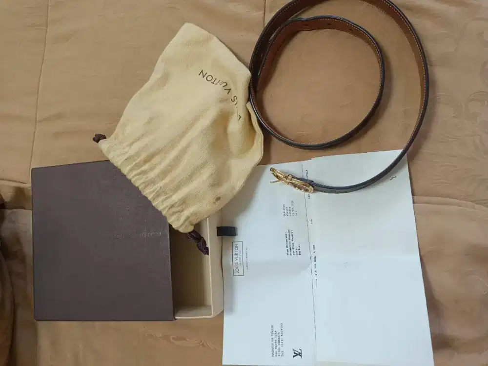 Original 100% LV belt  ikat pinggang asli lv