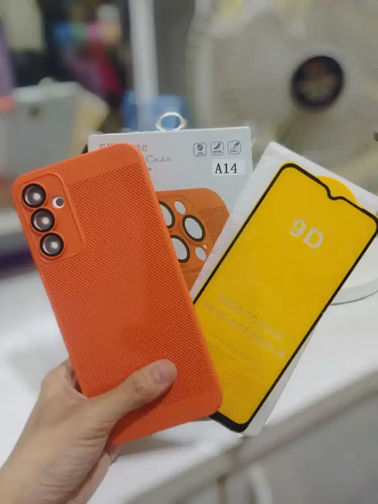 Case Anti Panas Samsung A14 Orange