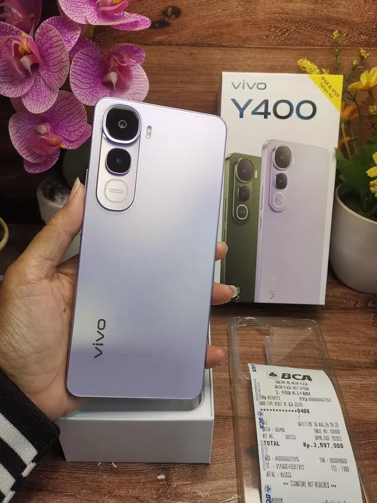 vivo y400 ram 8/256 grsi on agustus super mulus fullset bisa tuker hp