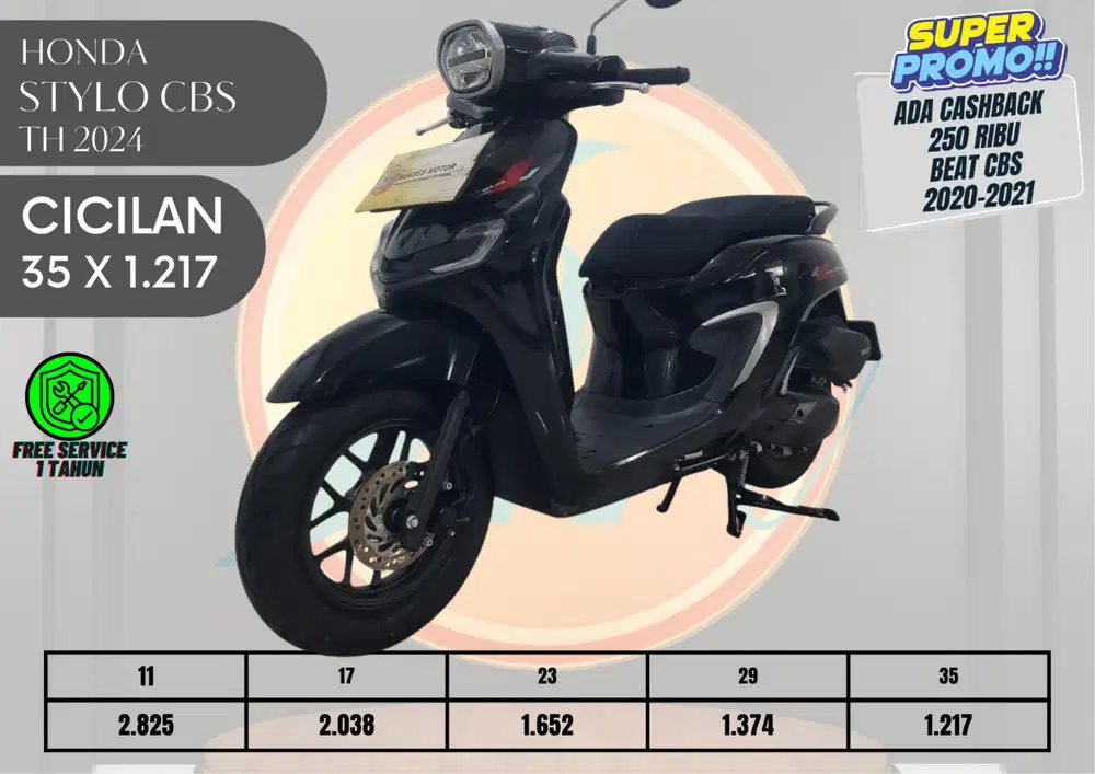 HONDA STYLO CBS TH 2024 ANGS RINGAN PROSES KREDIT MUDAH CEPAT