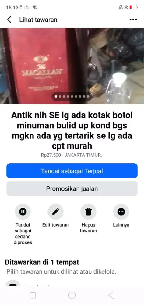 Se set kotak botol minuman built up kond bgs unik antik se lg ada cpt