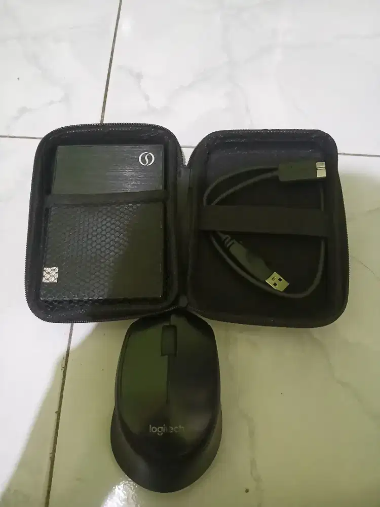 Hardisk Eksternal Osmous 500gb + Mouse Logitech
