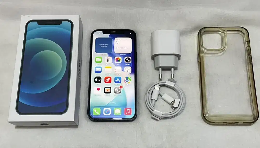 Iphone 12 128GB biru Regist Kemenprin