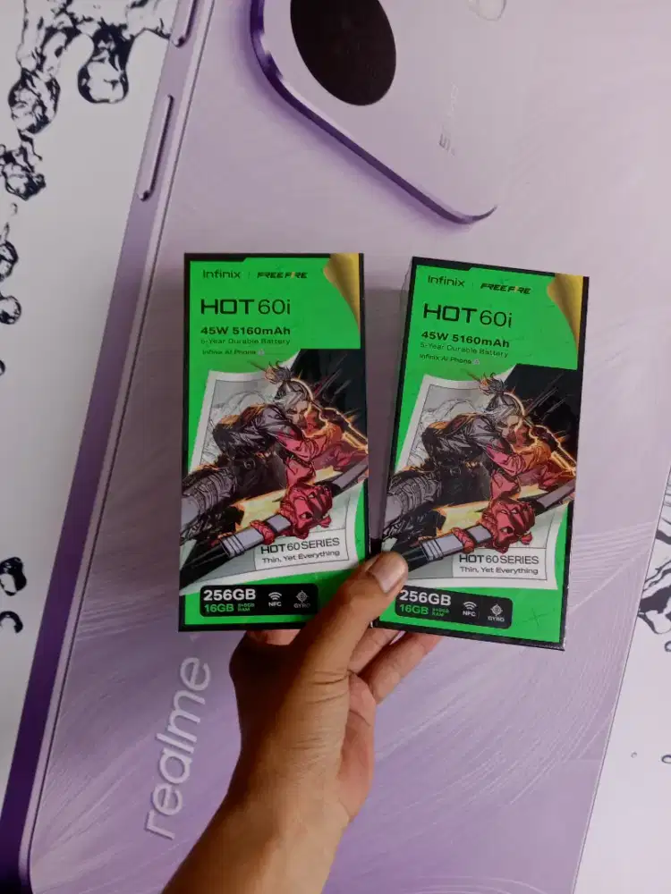 Berminat silahkan WA Infinix Hot 60i NFC 8+8/256 Garansi resmi 1thn