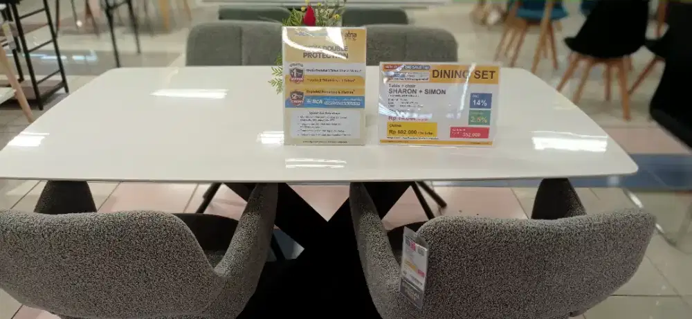 TABLE + CHAIR (SHARON + SIMON) 160×90×75