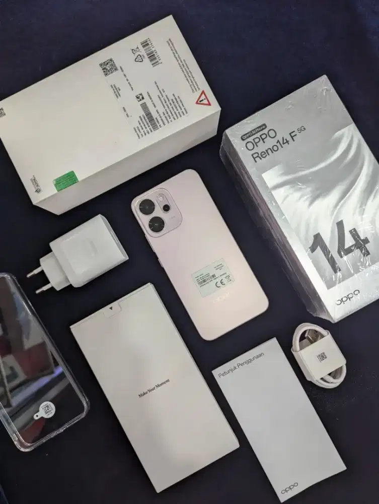 Oppo Reno 14F 5G 12/256 Fulset mulus Pemakaian Singkat Like New