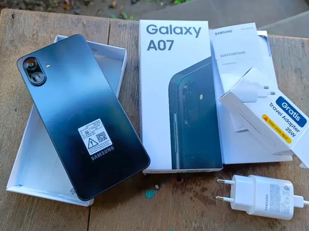 Samsung A07 memori 8/256 fullset like new (setara redmi note 14 15c )