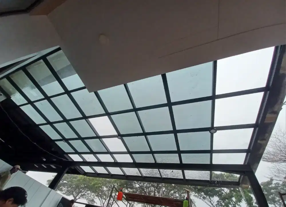 Kacafilm kanopi kaca stiker kaca untuk kanopi tahan panas