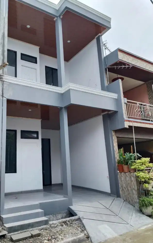 Jual Rumah Baru 2 Lantai Siap Huni Dan Bebas Banjir Di Harapan Indah.