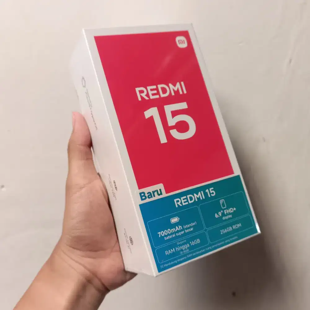 Xiaomi redmi 15 ram 8/256 new ( setara note 14 poco m6 pro m7 15c )
