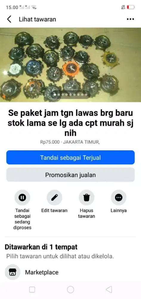 Se paket jam tgn digital brg baru hrg murah se lg ada cpt