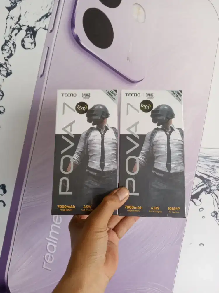 Berminat silahkan WA Tecno Pova 7 8+8/256 Garansi resmi 13bln