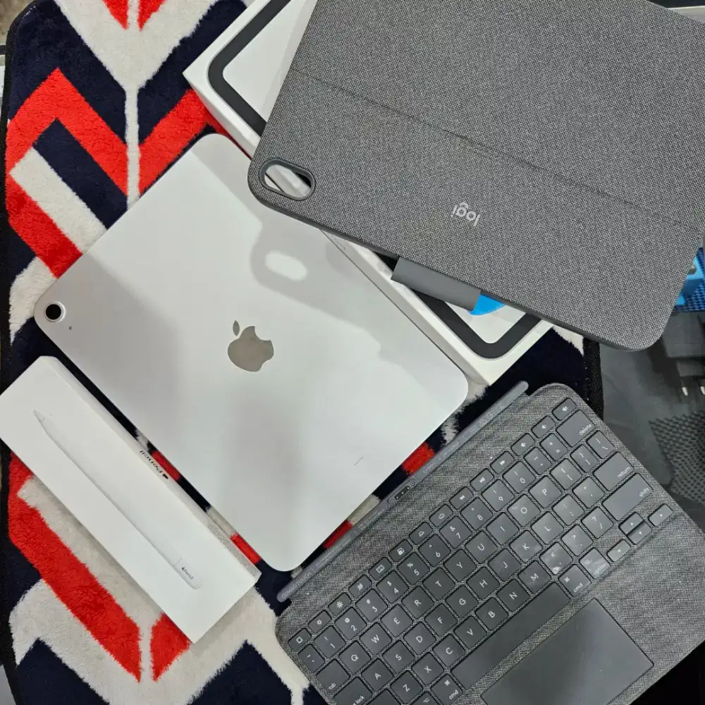 Apple iPad gen 11 A16 Second iBox 128 gb included keyboard dan pencil