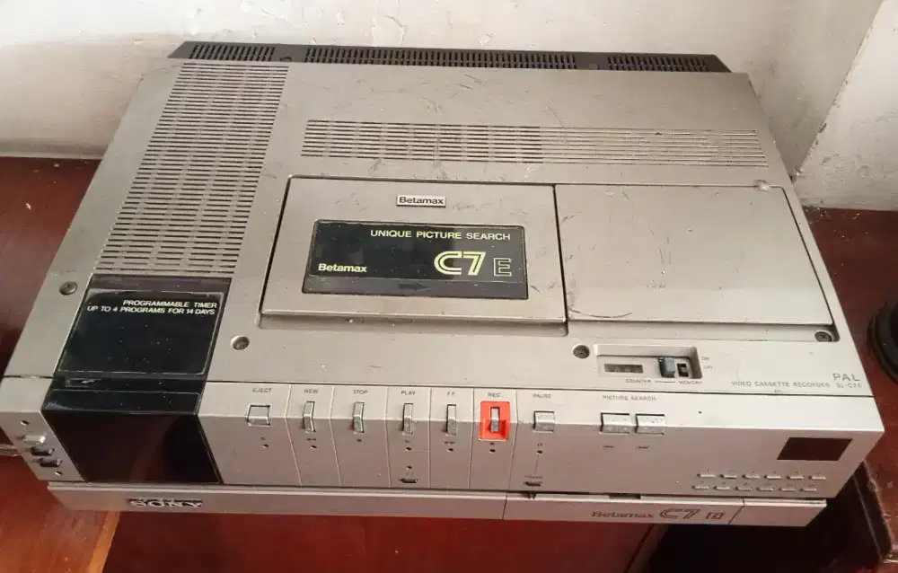 Video Player Jadul Merk Sony Betamax C7 Original
