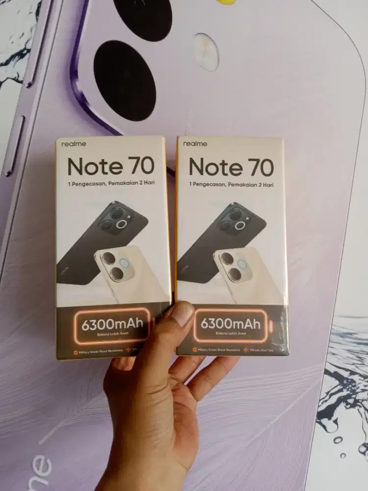 Berminat silahkan WA Realme Note 70 4/128 Garansi resmi 1thn