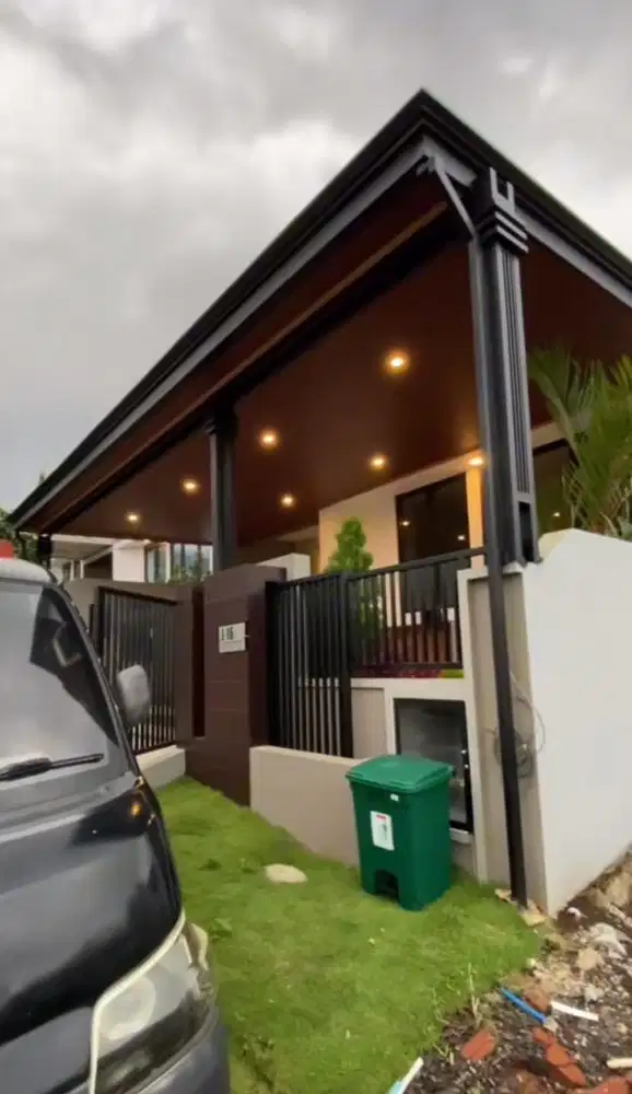 Kanopi plavon pvc rangka bajaringan