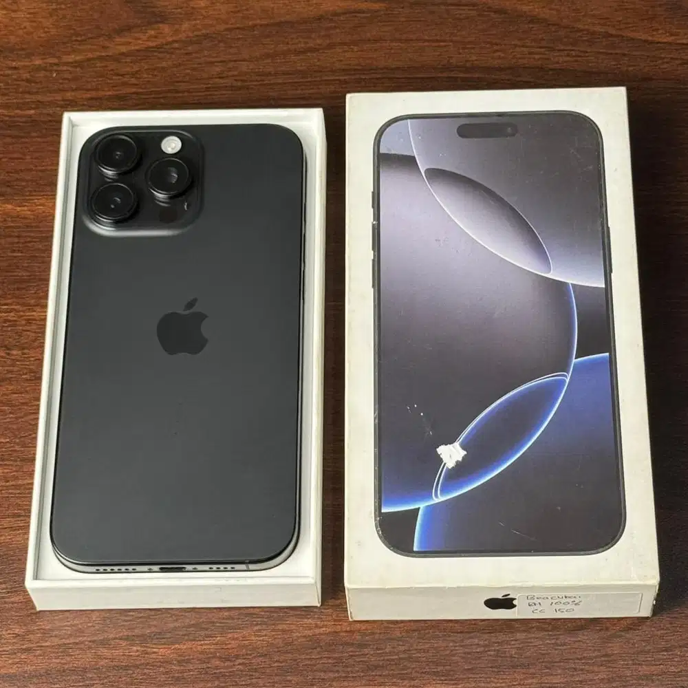 IPHONE 16 PRO MAX 256GB BLACK TITANIUM BEACUKAI