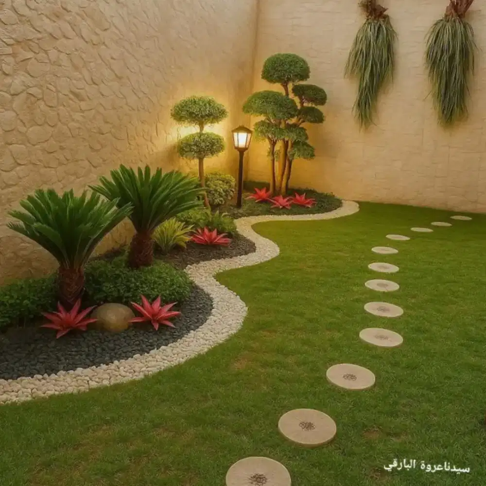 Jasa pembuatan taman sintetis taman kering taman Ooutdoor .korea dll #