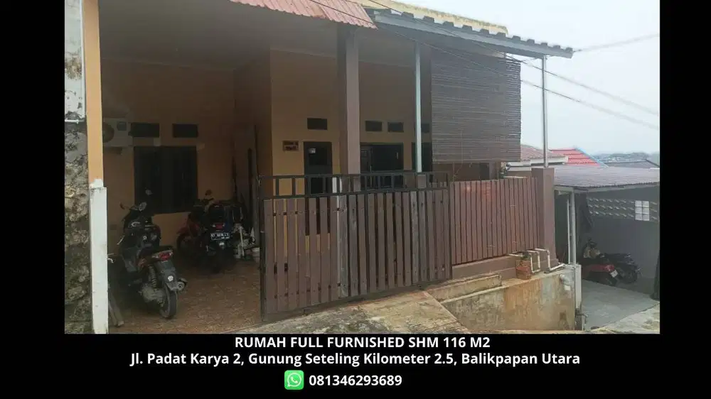 Rumah SHM Luas Tanah/LB 116 m² Full Furnished Siap Huni - 675 Jt Nego